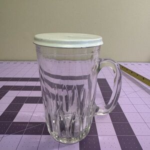 Vintage Jelly Jar with White Lid